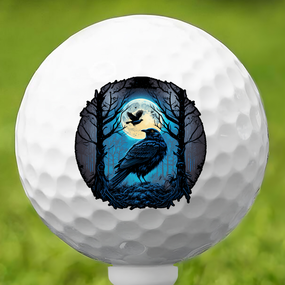 Aqua Moon Raven Golf Ball 3 Pack