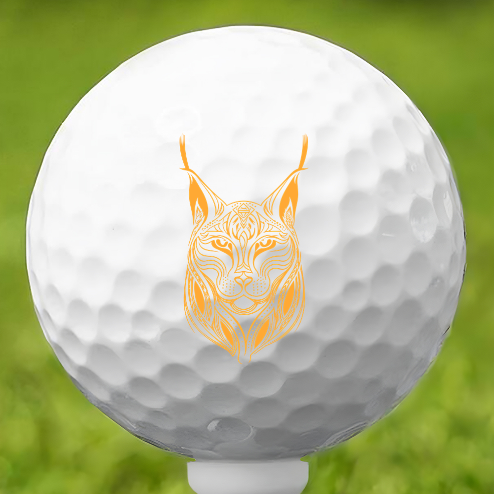 Intricate Lynx Golf Ball 3 Pack