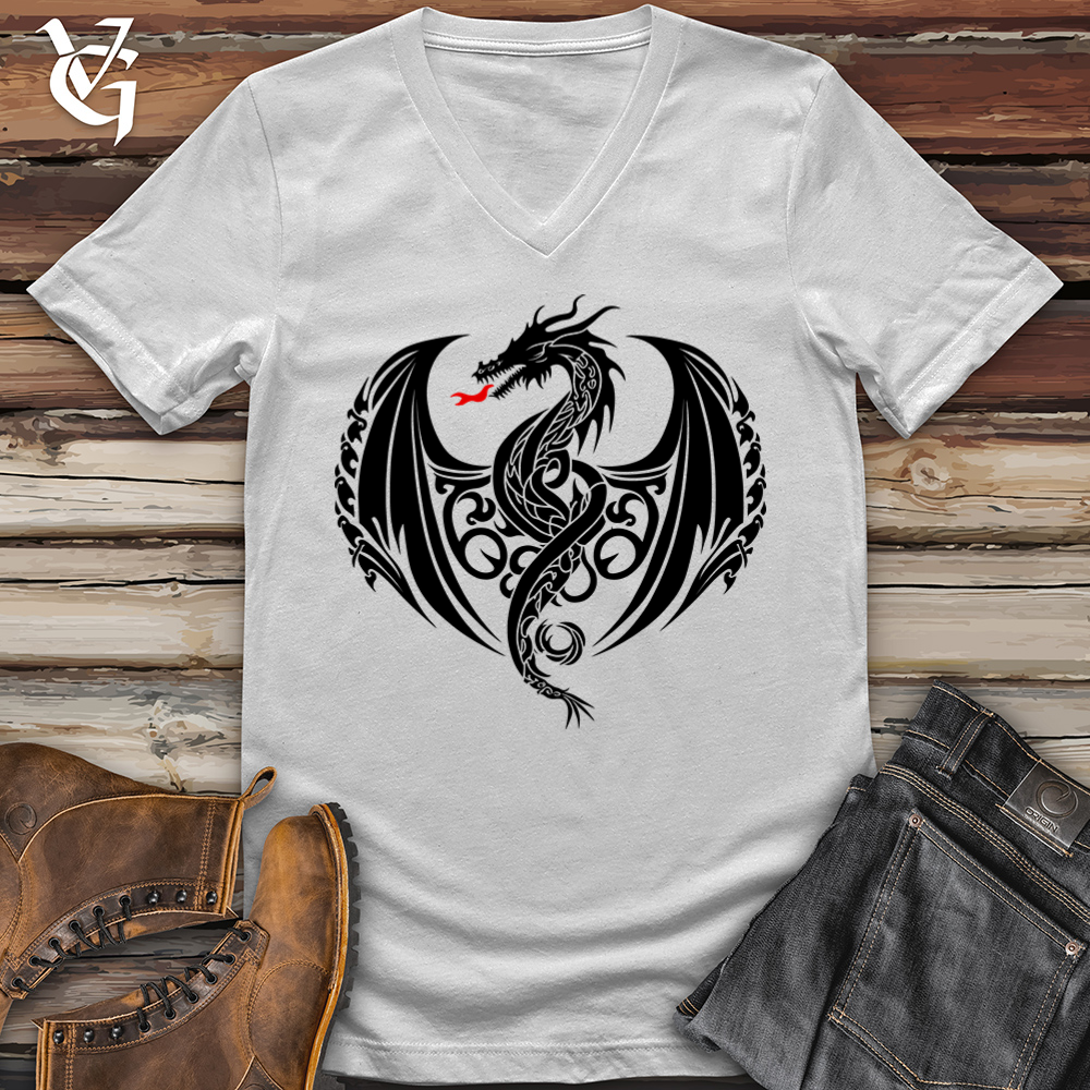 Fire Breathing Dragon V-Neck