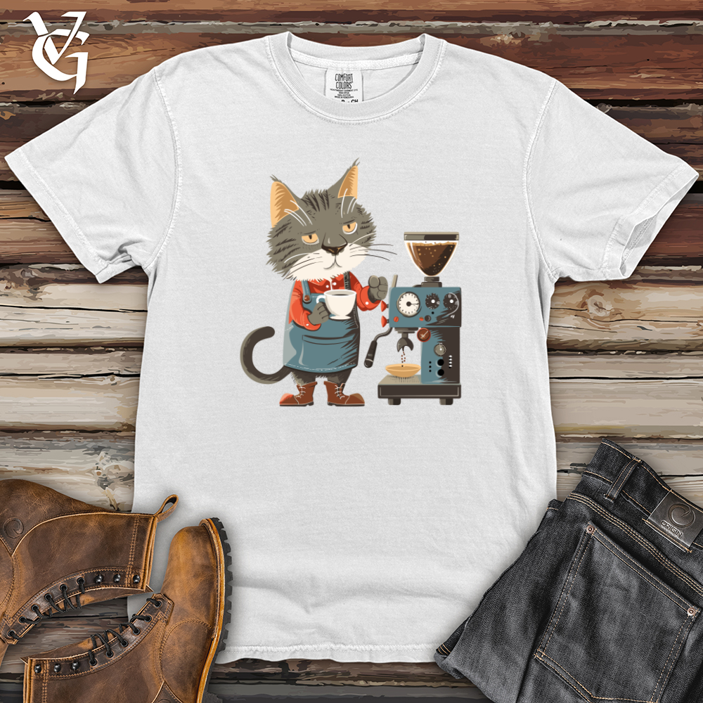 Cat Barista Brew Heavy Cotton Comfort Colors Tee