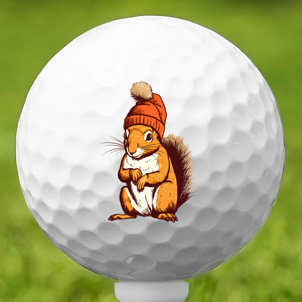 Squirrel Beanie Golf Ball 3 Pack