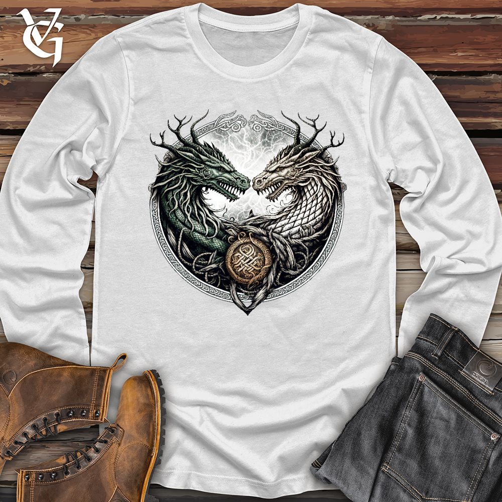 Horned Twin Dragons Long Sleeve