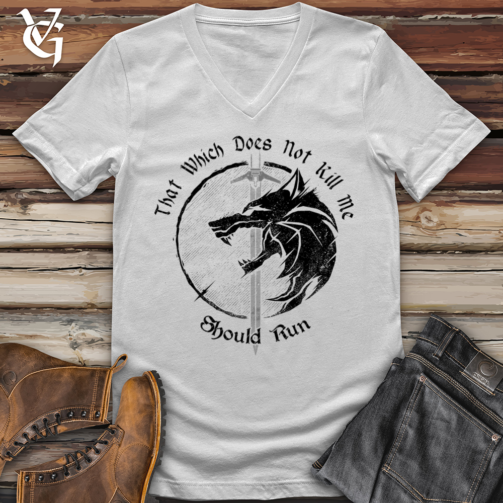 Should Run Wolf V-Neck