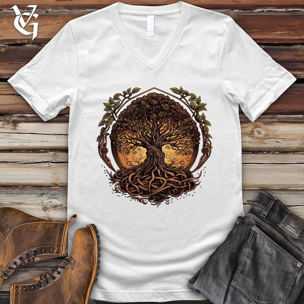 Illuminated Tree V- Neck Tee
