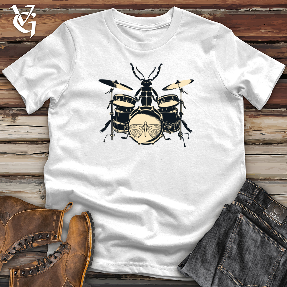 Vintage Drumming Beetle Softstyle Tee
