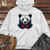 Retro Bow Tie Bear Midweight Hooded Sweatshirt