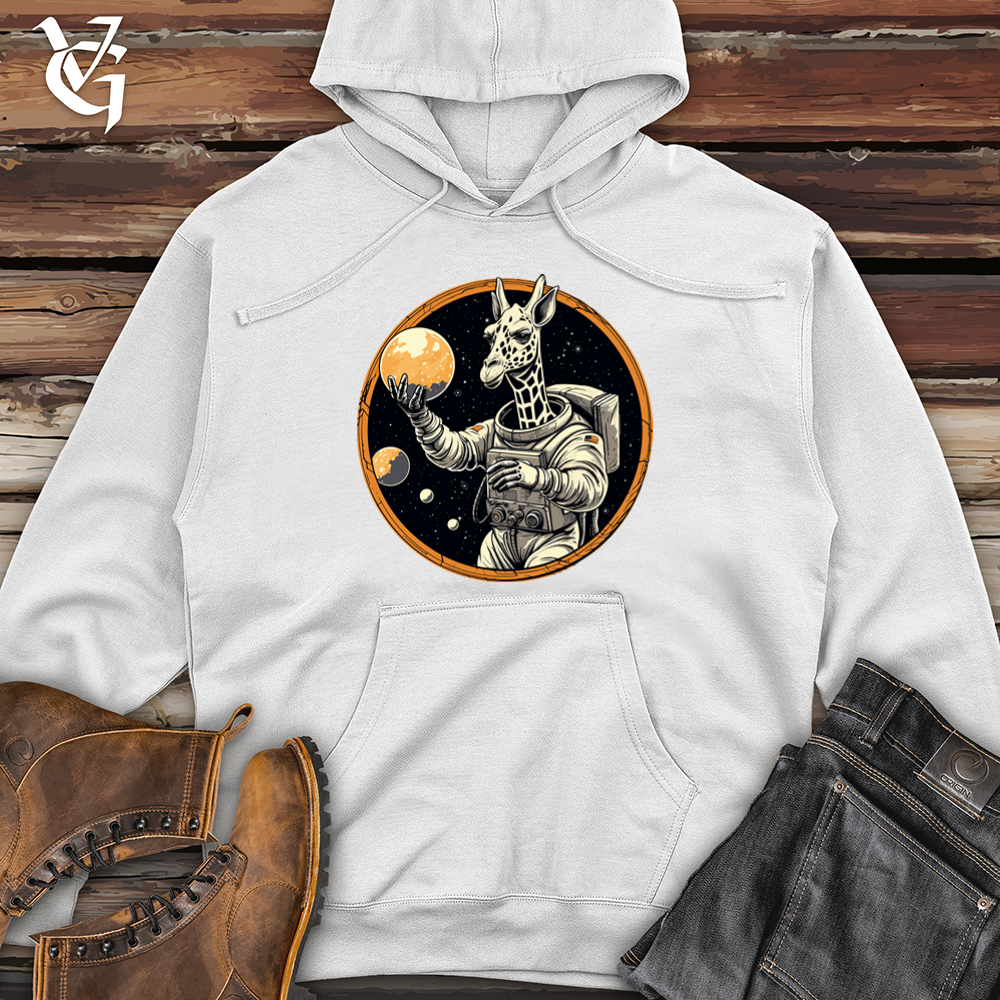 Astronaut Giraffe Midweight Hooded Sweatshirt