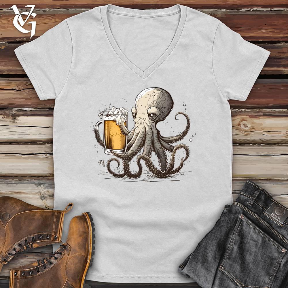 Octopus Happy Hour Softstyle V-Neck