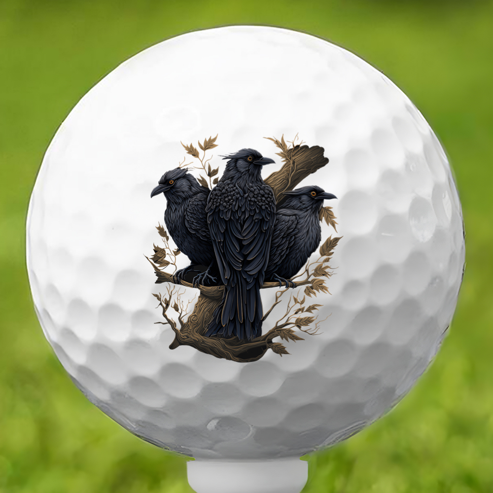 3 Ravens Golf Ball 3 Pack