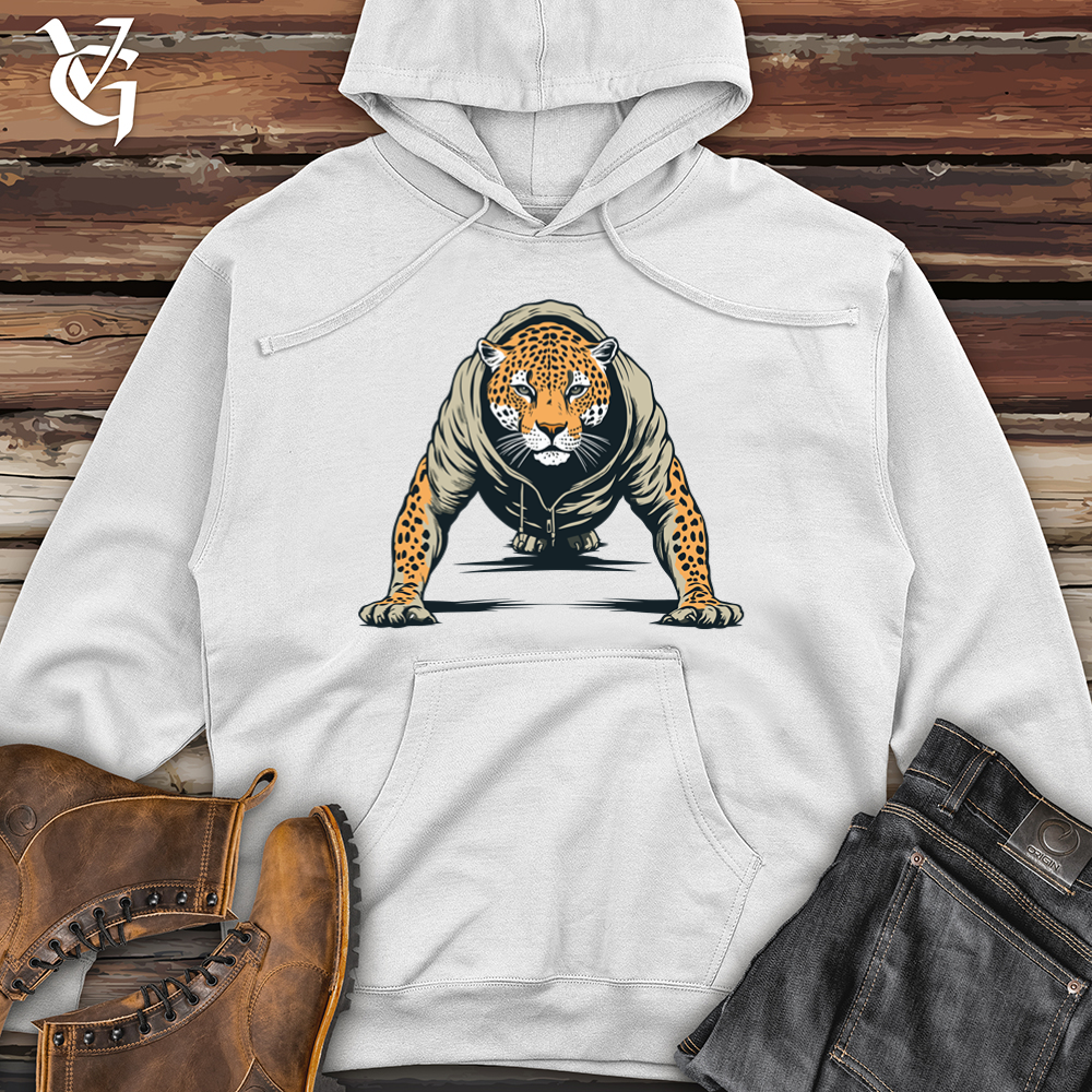 Retro Push Up Cheetah Midweight Hooded Sweatshirt