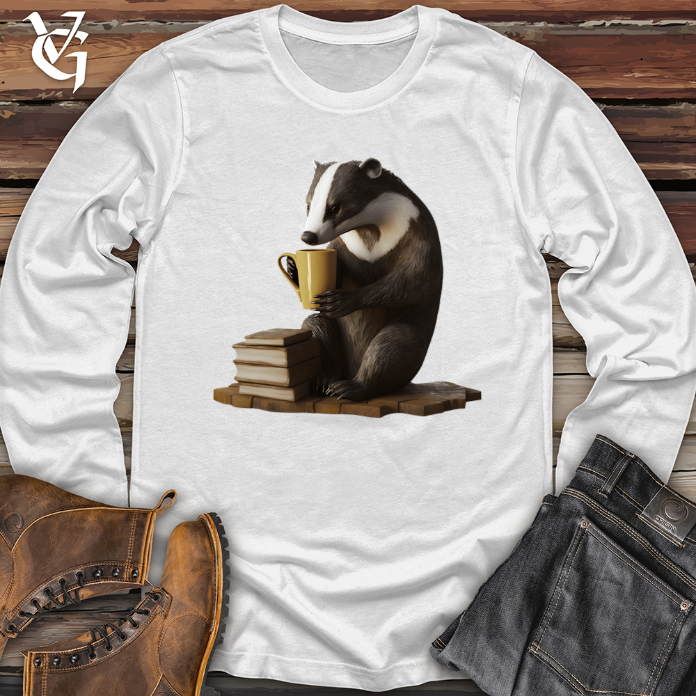 Honey Badger Book Club Softstyle Long Sleeve