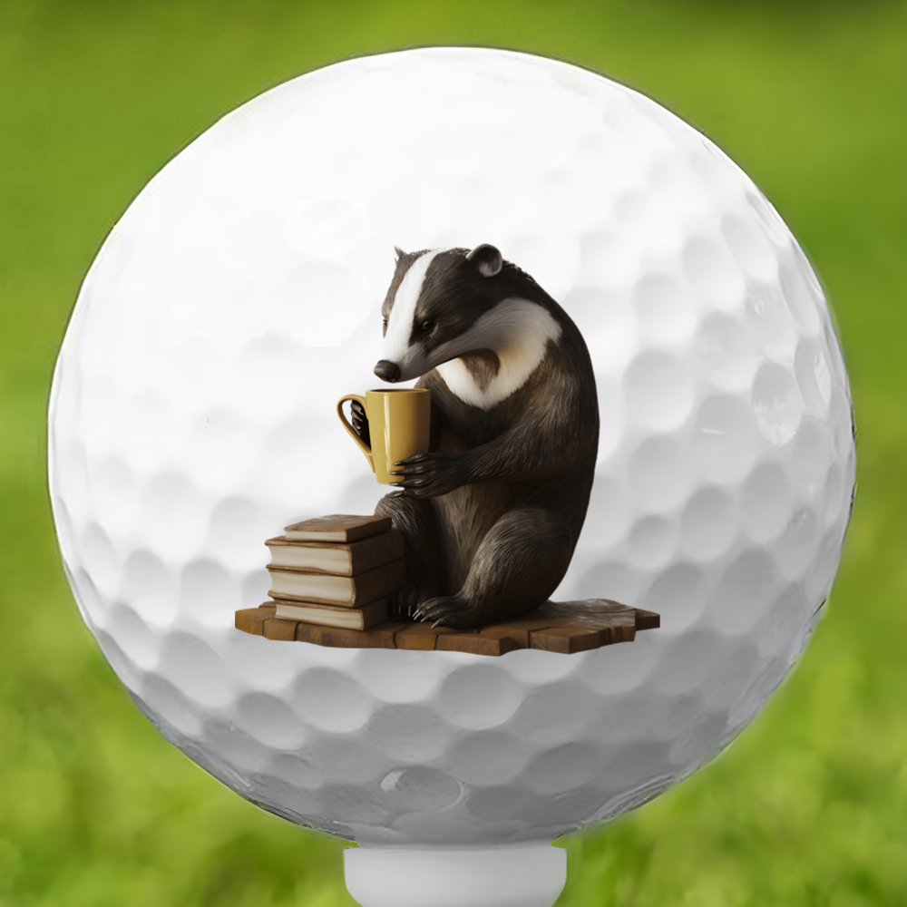 Honey Badger Book Club Golf Ball 3 Pack