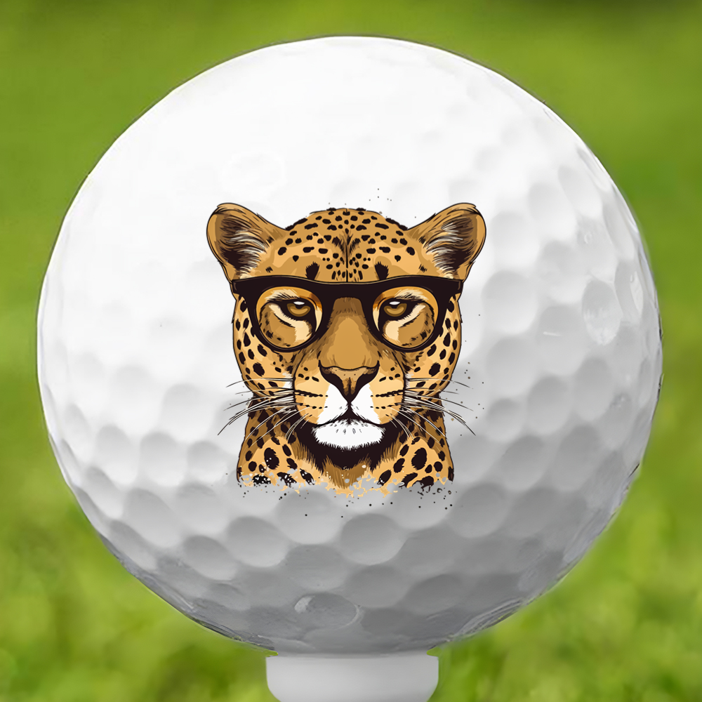 Cheetah Eyeglass Golf Ball 3 Pack