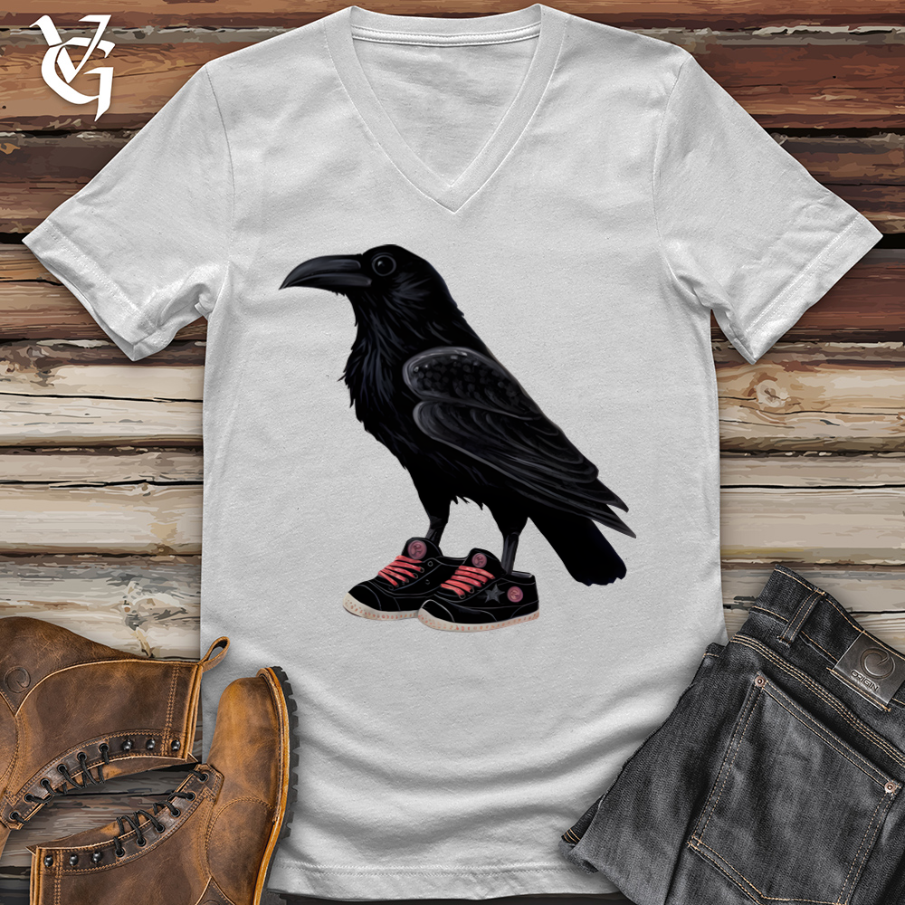 Raven Wearing Sneakers V-Neck