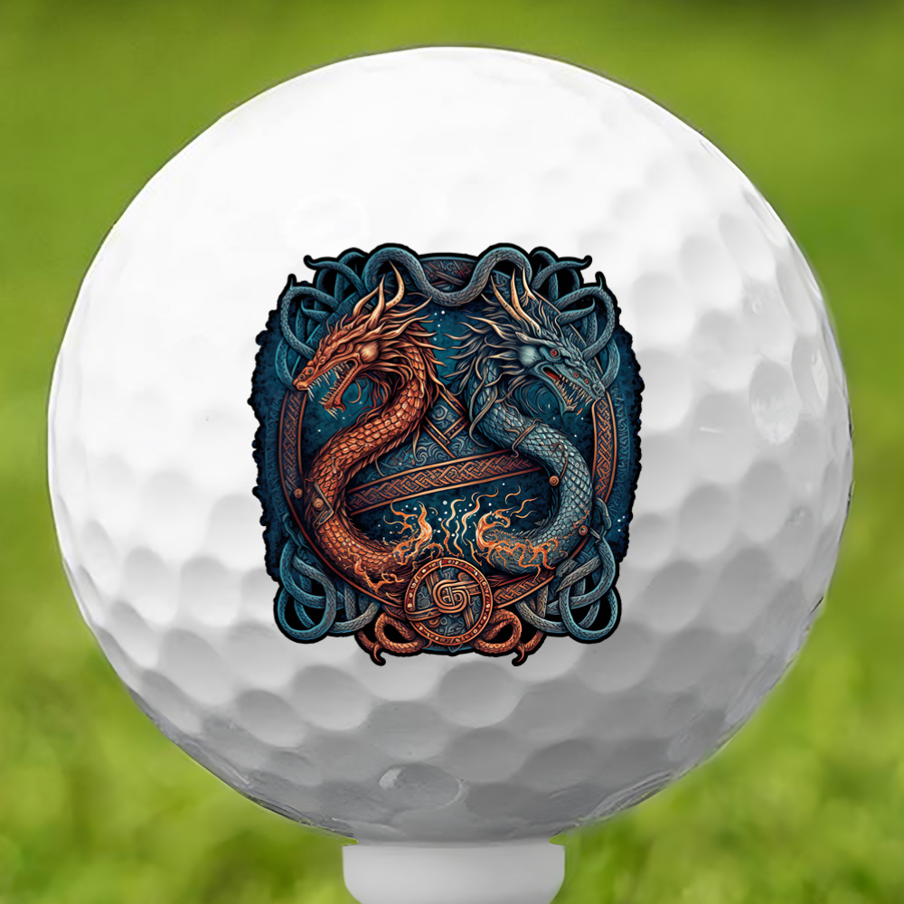 Double Trouble Dragon Golf Ball 3 Pack
