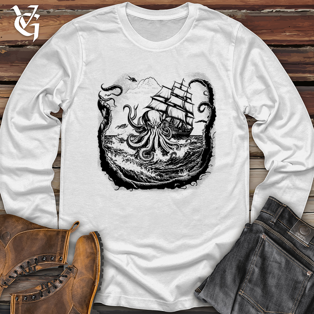 Octopus at Sea Softstyle Long Sleeve