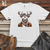 Reindeer Northern Chill Hipster Elegance Heavy Cotton Comfort Colors Tee