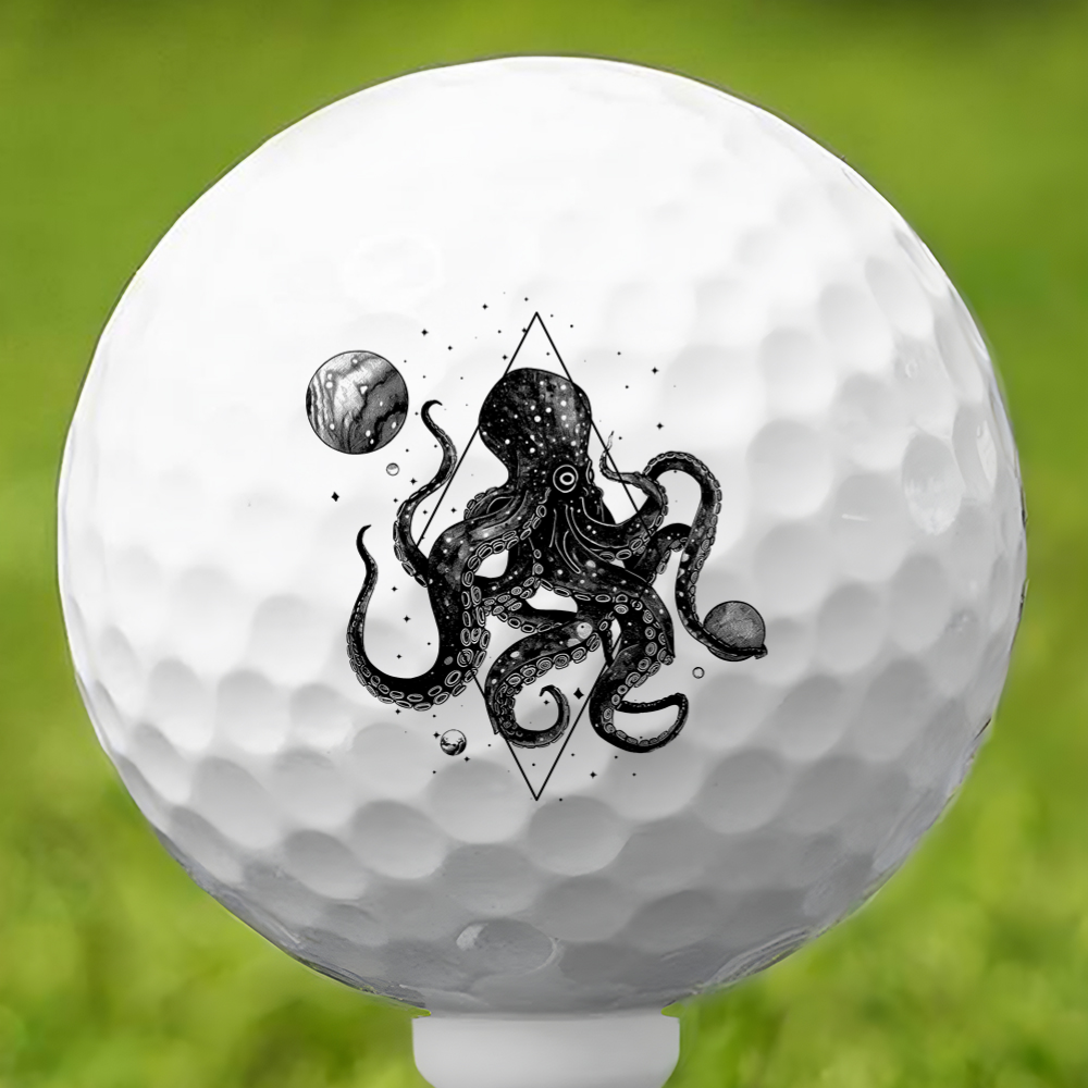 Cosmic Octopus Golf Ball 3 Pack