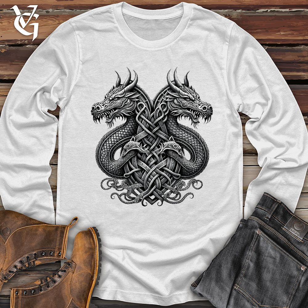 Emblem of Dreki Black & White 2 Long Sleeve