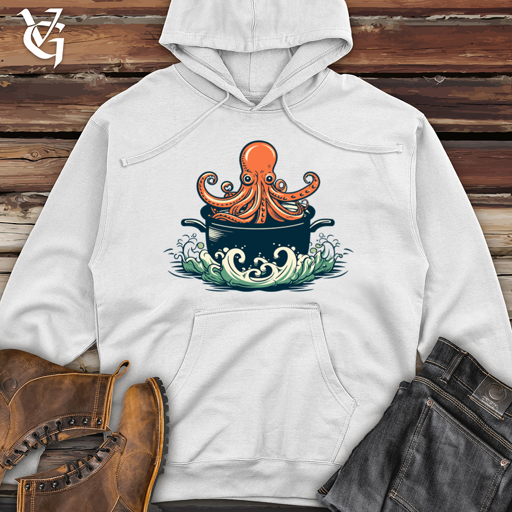 Octopus Soup Chef Midweight Hooded Sweatshirt