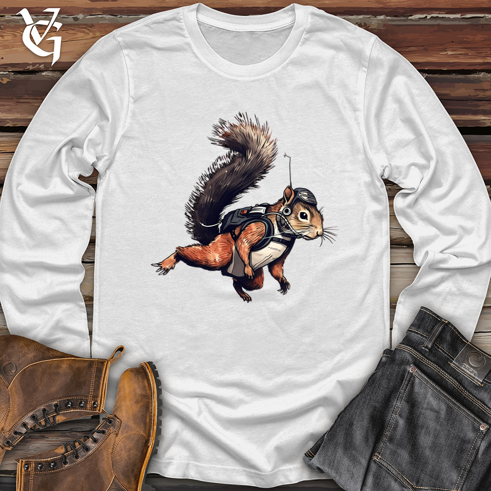 Skydiving Squirrel Softstyle Long Sleeve