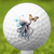 Octopus Playing With Butterfly 03 Golf Ball 3 Pack