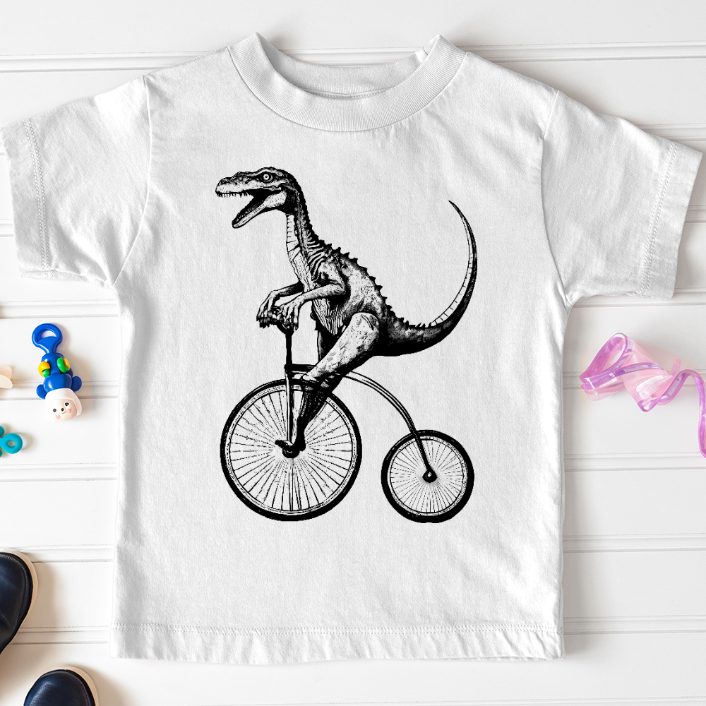 Dinosaur Cyclist Toddler Tee