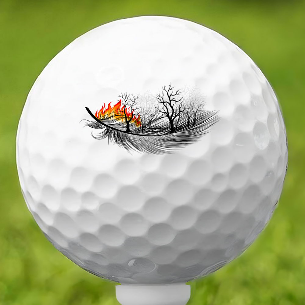 Feathered the Flames Golf Ball 3 Pack