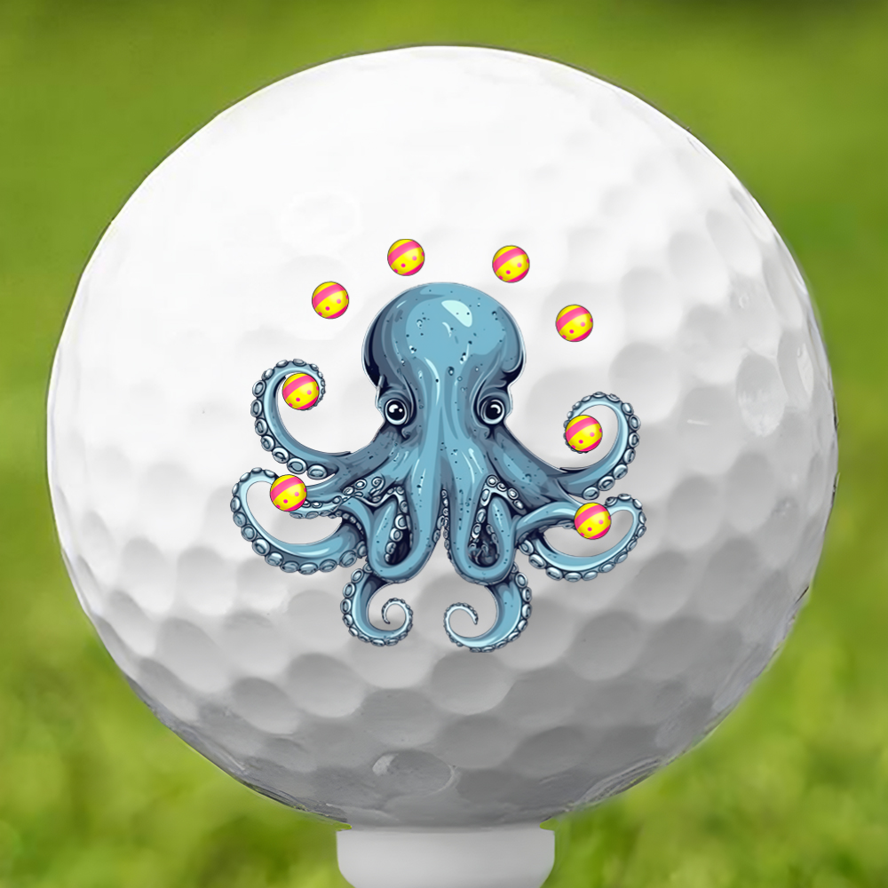 Juggling Octopus Golf Ball 3 Pack