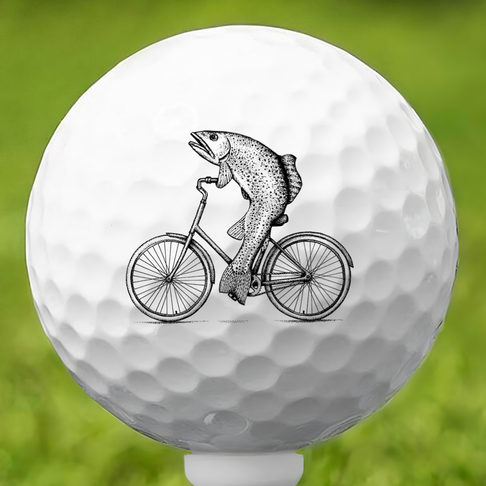 Fish On Wheels Golf Ball 3 Pack