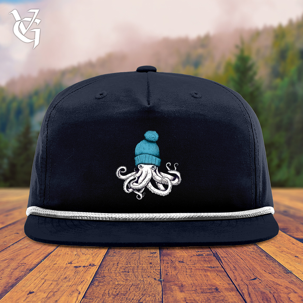 Octopus Wearing Beanie Snapback Cap