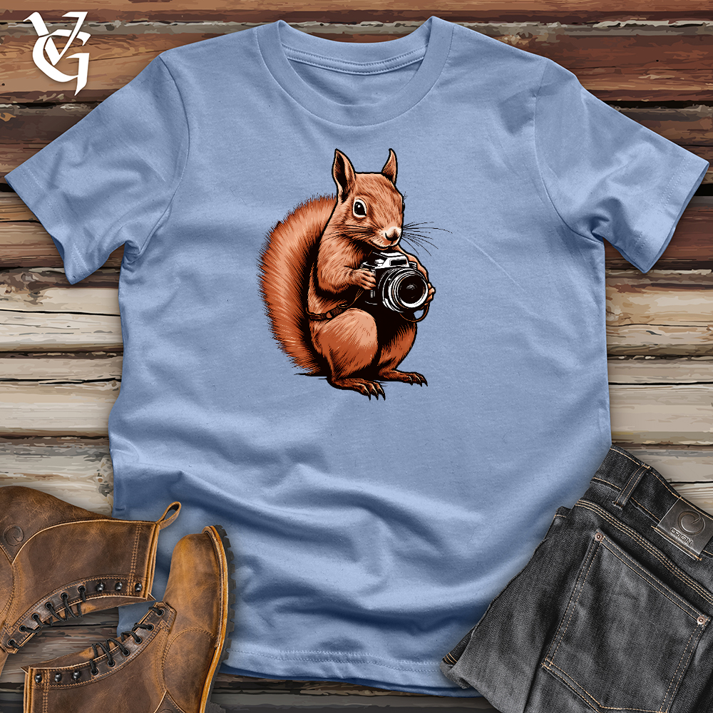 Viking Goods A Squirrel Holding Camera Cotton Tee