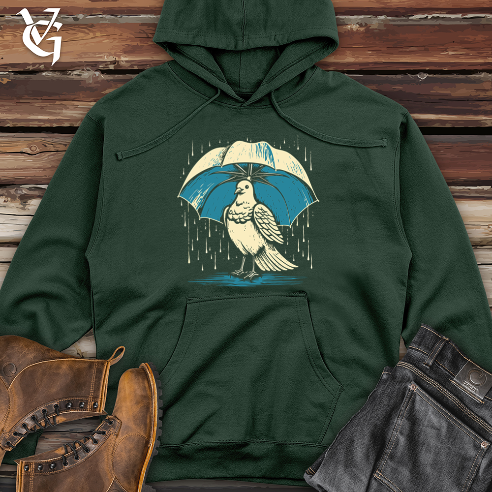 Viking Goods Dove In The Rain Midweight Hooded Sweatshirt Alpine Green / L