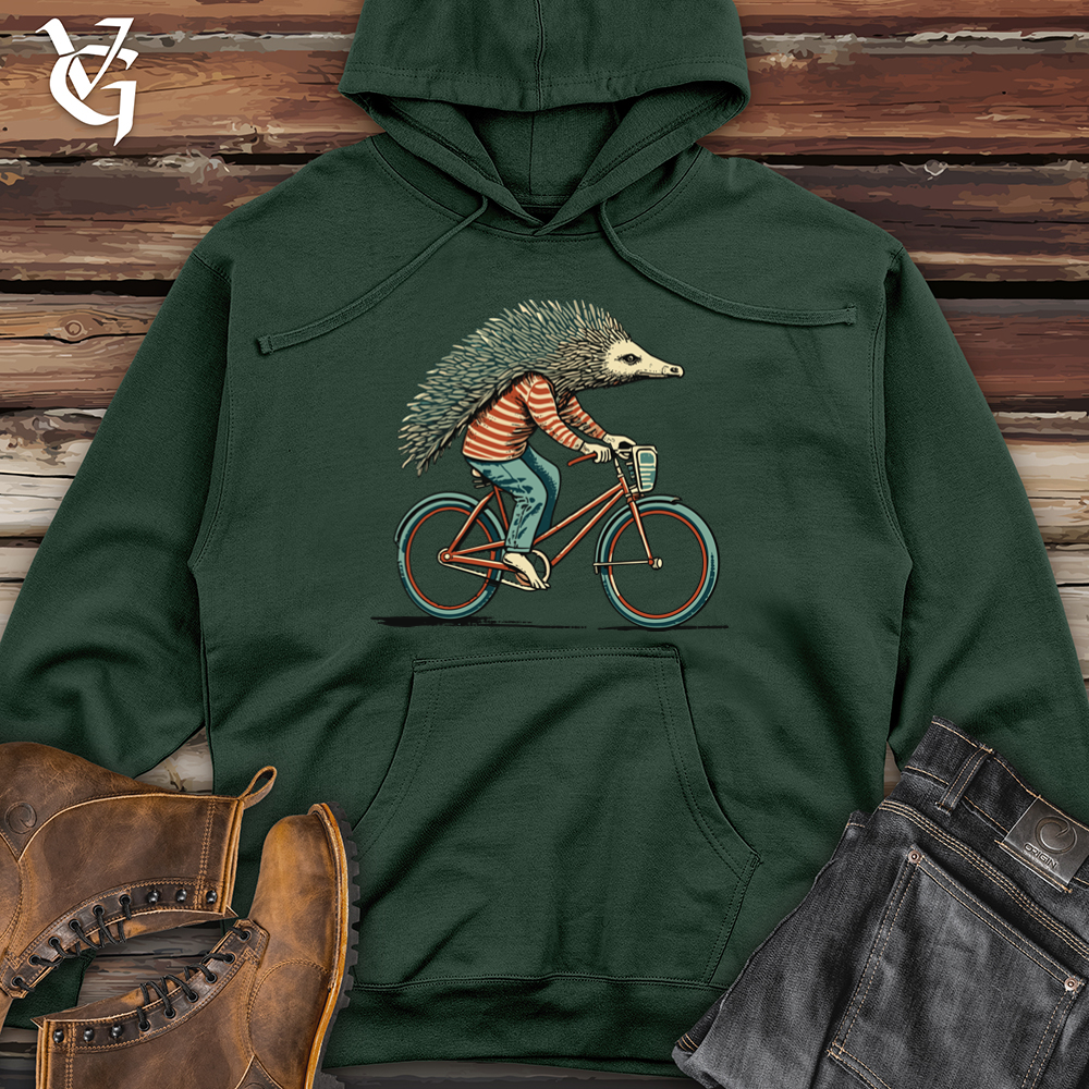 Viking Goods Echidna Cycle Spiny Spin Adventure Midweight Hooded Sweatshirt Alpine Green / L