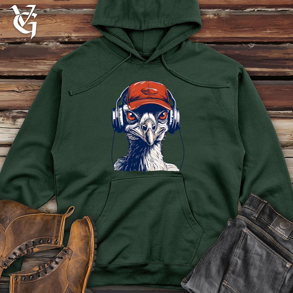 Viking Goods Emu Headphone Bumping Midweight Hooded Sweatshirt Alpine Green / L