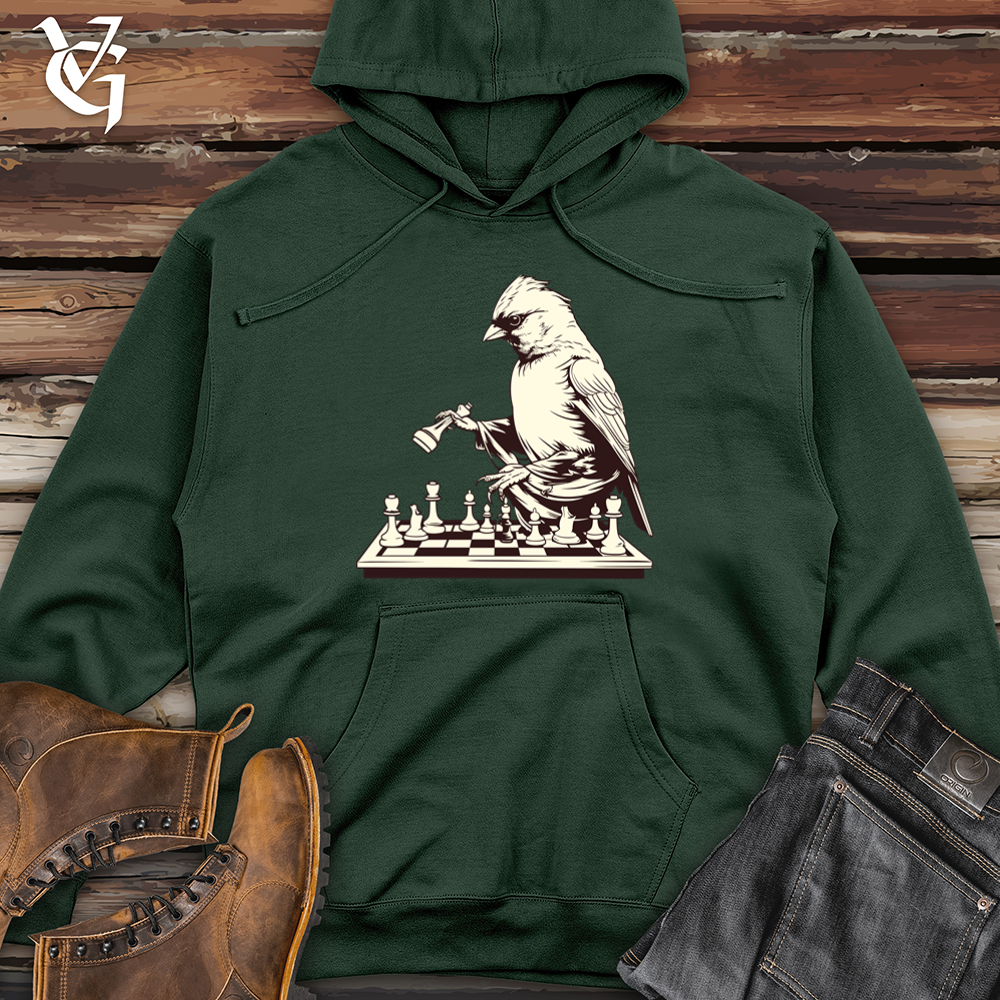 Viking Goods Finch Feathered Chess Midweight Hooded Sweatshirt Alpine Green / L