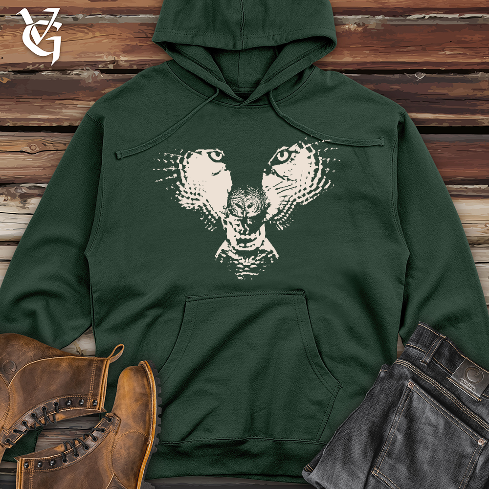 Viking Goods Flying Wolf Midweight Hooded Sweatshirt Alpine Green / L