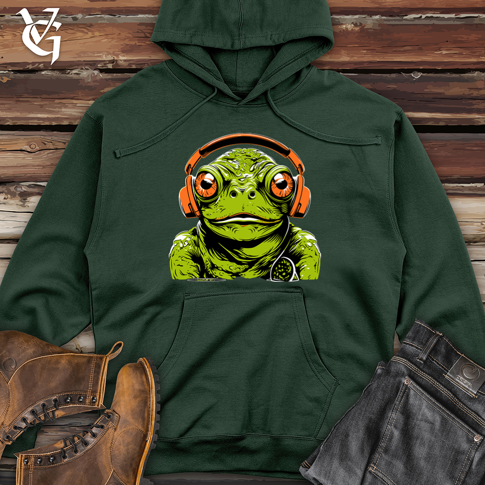 Viking Goods Frog Pond Groove Headphone Hops Midweight Hooded Sweatshirt Alpine Green / L
