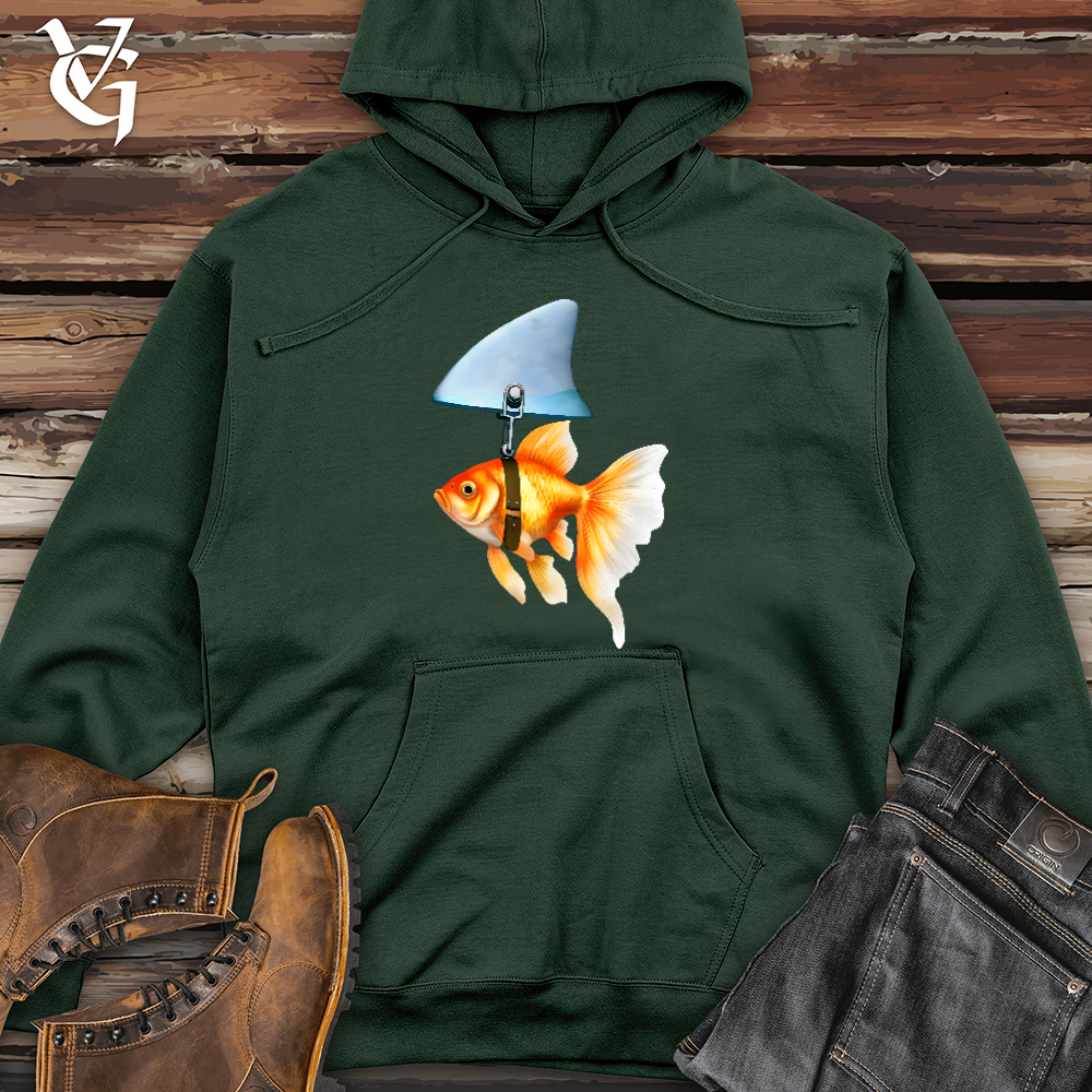 Viking Goods Goldfish Shark Fin Midweight Hooded Sweatshirt Alpine Green / L