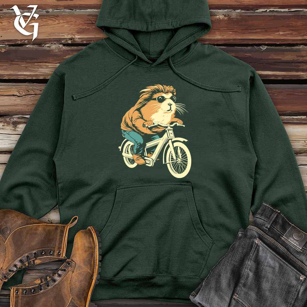 Viking Goods Guinea Pig Furry Cyclist Joyride Midweight Hooded Sweatshirt Alpine Green / L