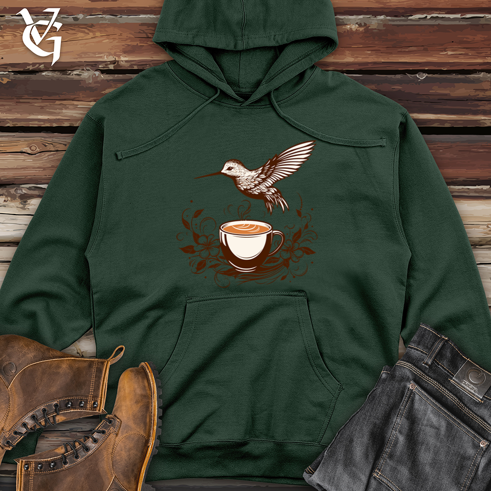 Viking Goods Hummingbird Coffee Crisp Midweight Hooded Sweatshirt White / L