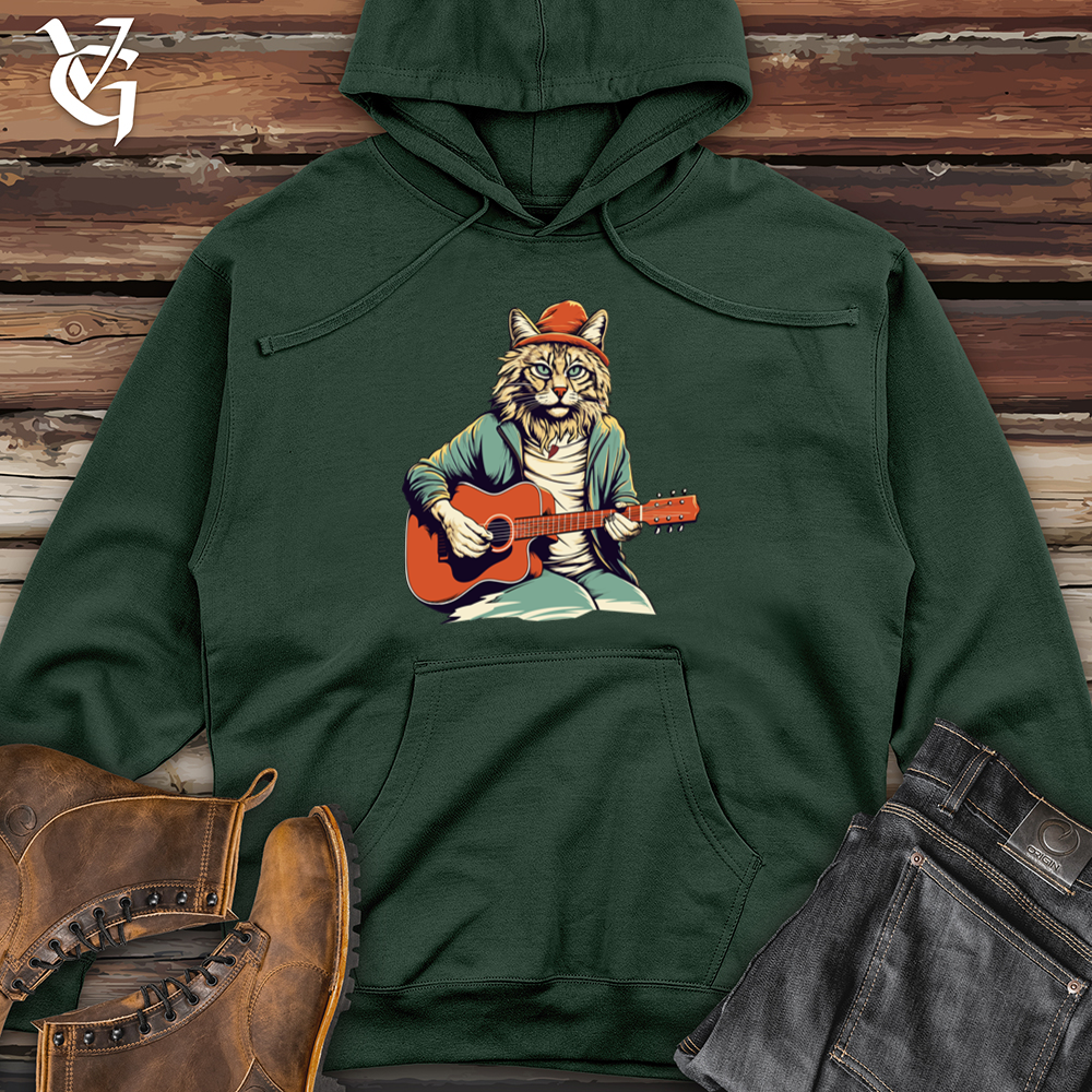 Viking Goods Lynx Guitar Lullabies Midweight Hooded Sweatshirt Alpine Green / L