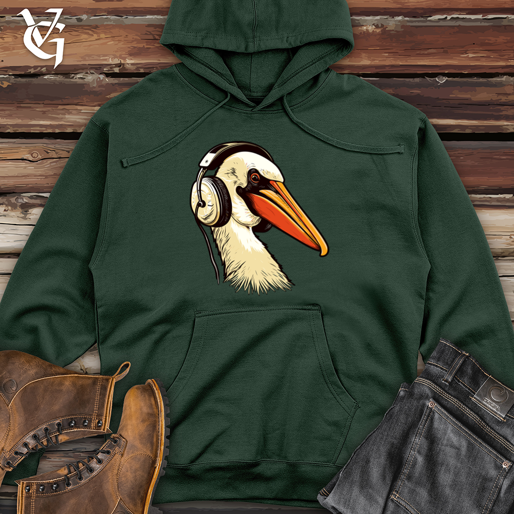 Viking Goods Pelican Headphone Harmony Midweight Hooded Sweatshirt Alpine Green / L