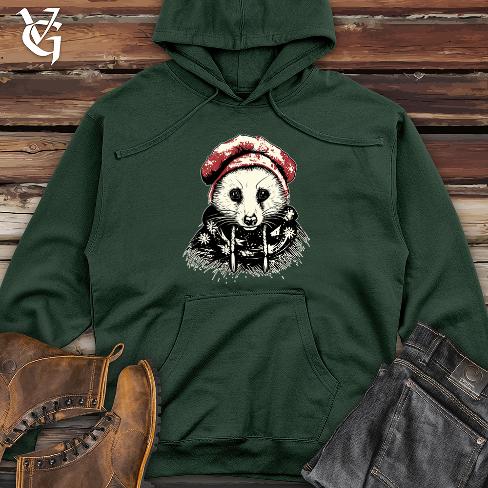 Viking Goods Possum Beanie Midweight Hooded Sweatshirt Alpine Green / L