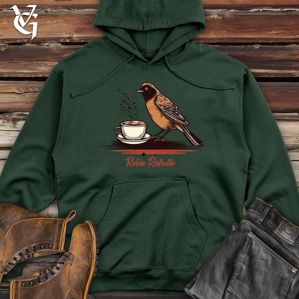 Viking Goods Robin Dawn Chirp Coffee Clutch Midweight Hooded Sweatshirt Alpine Green / L