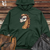 Viking Goods Seahorse Ocean Swell Hipster Hues Midweight Hooded Sweatshirt Alpine Green / L