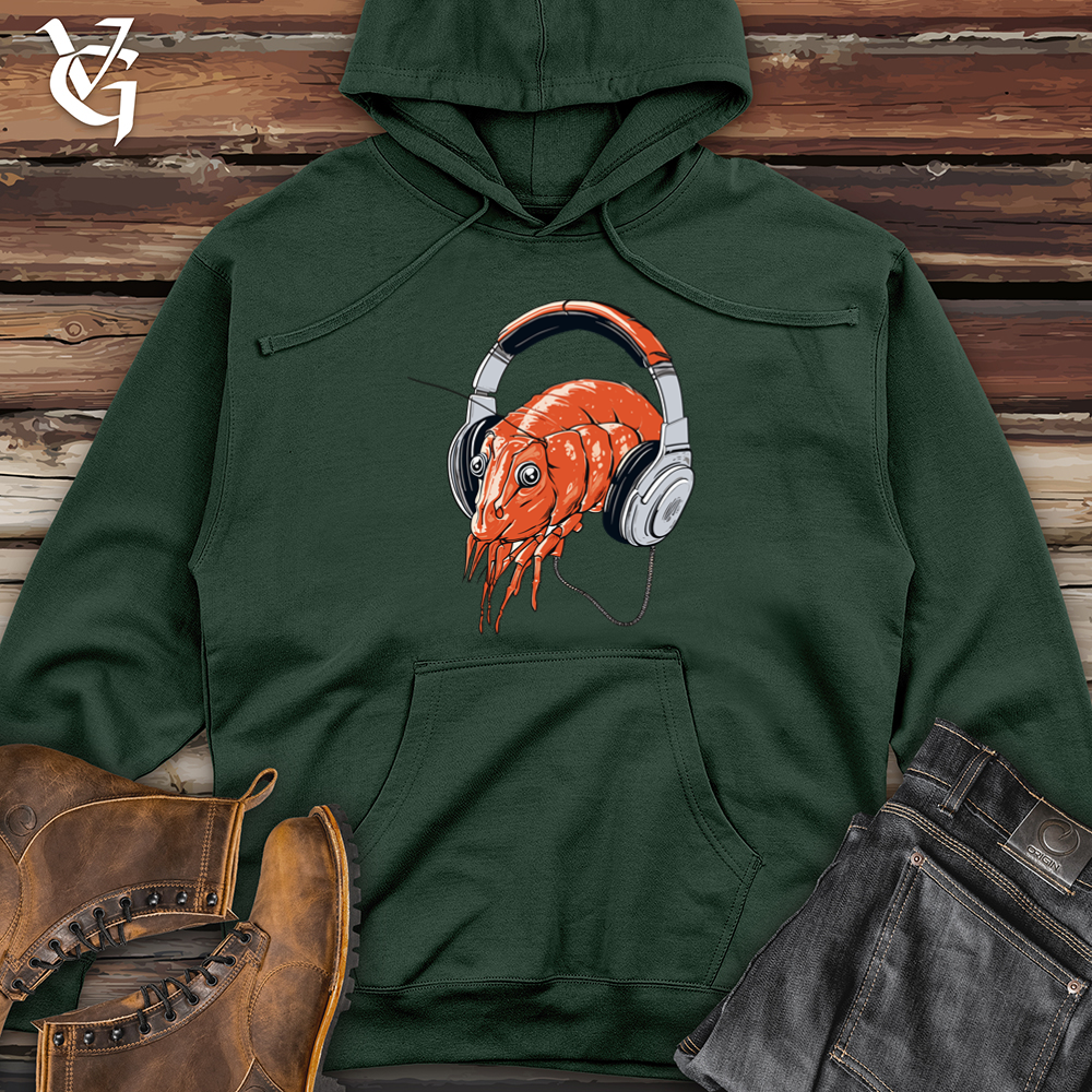 Viking Goods Shrimp Headphone Harmony Midweight Hooded Sweatshirt Alpine Green / L