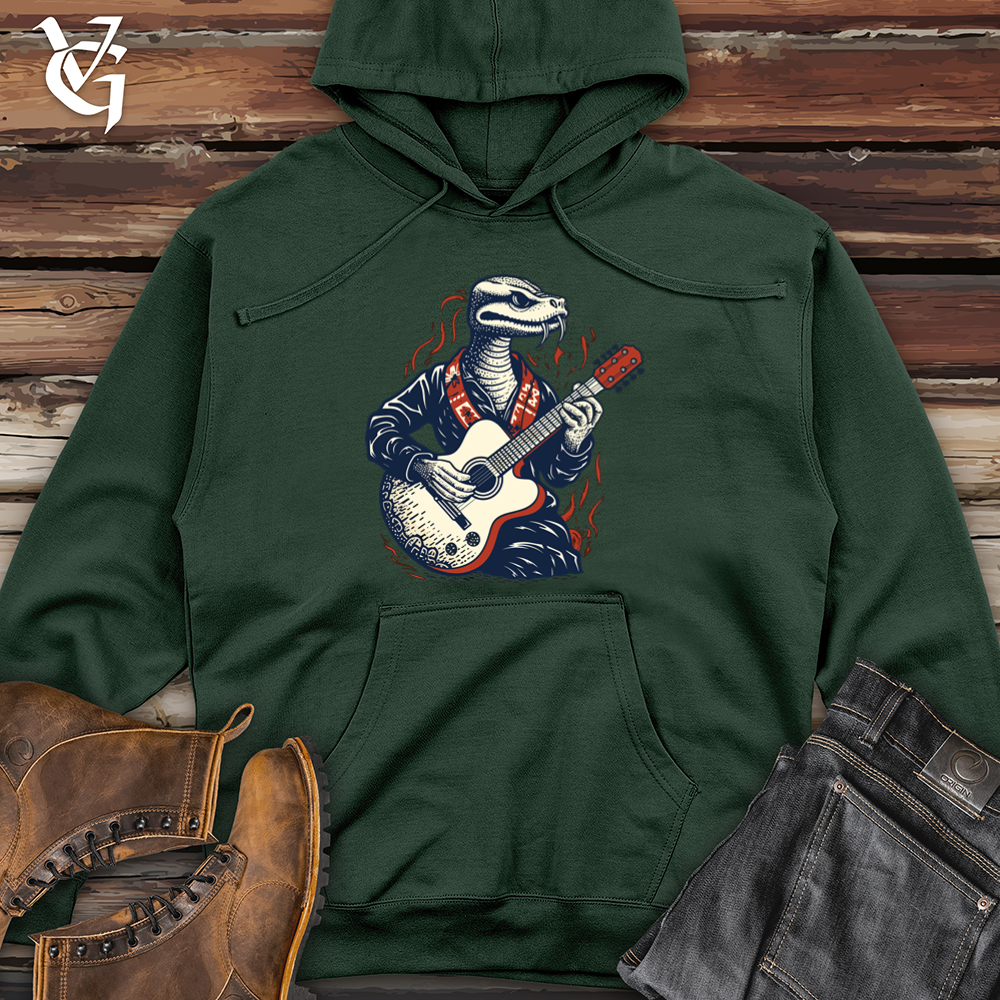 Viking Goods Snake Guitar Groove Midweight Hooded Sweatshirt Alpine Green / L