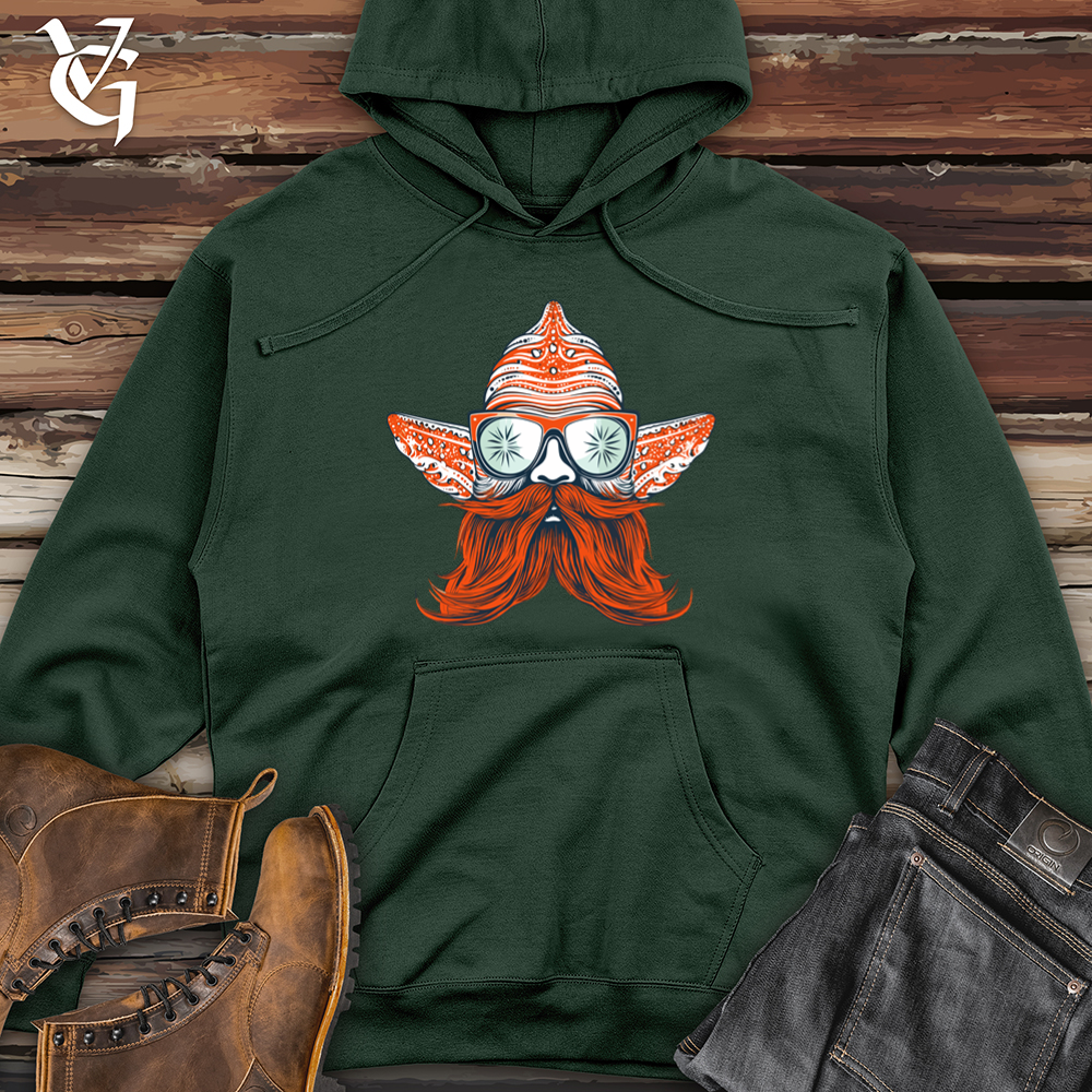 Viking Goods Starfish Coastal Cool Hipster Glow Midweight Hooded Sweatshirt Alpine Green / L