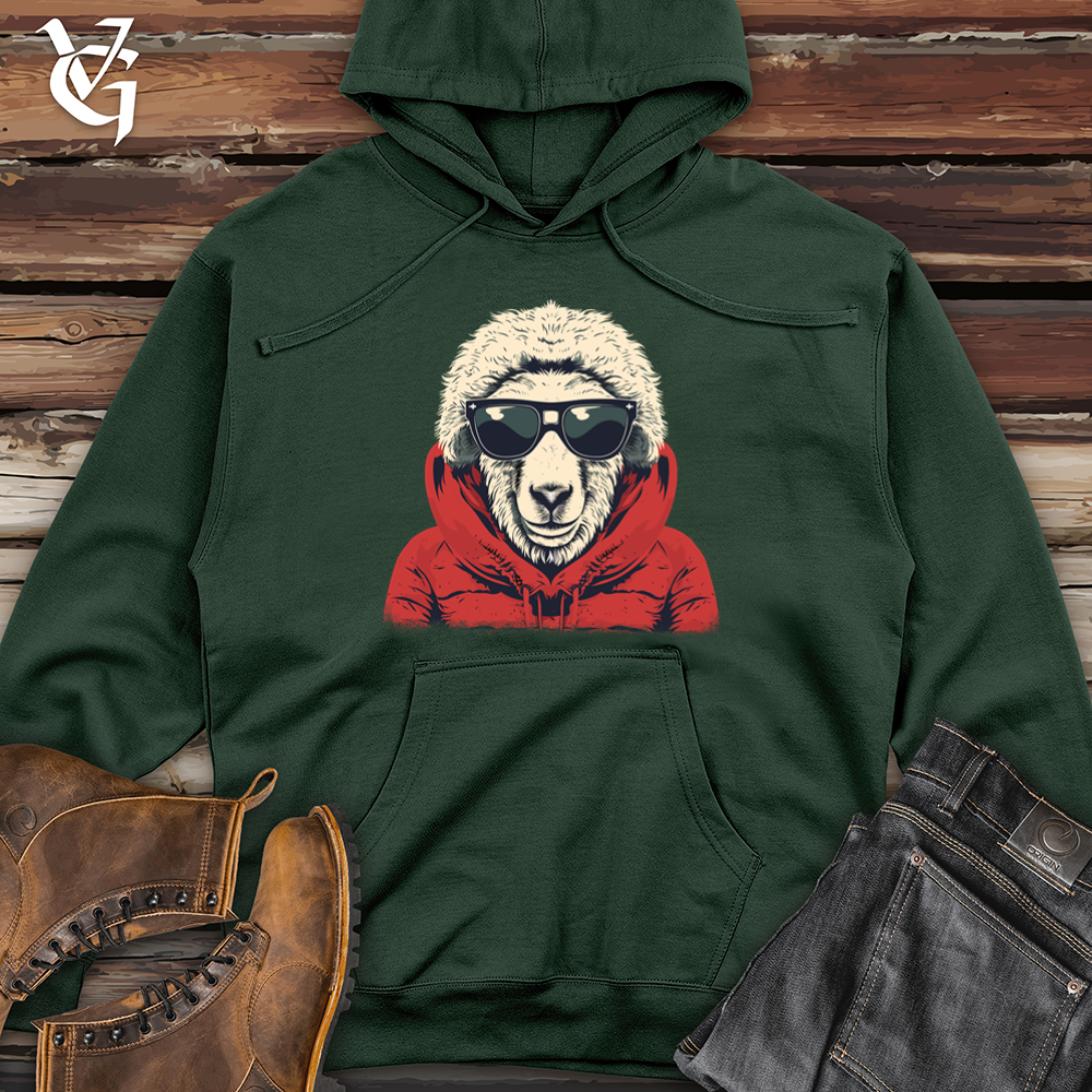 Viking Goods Wooly Sheep Beanie Midweight Hooded Sweatshirt Alpine Green / L